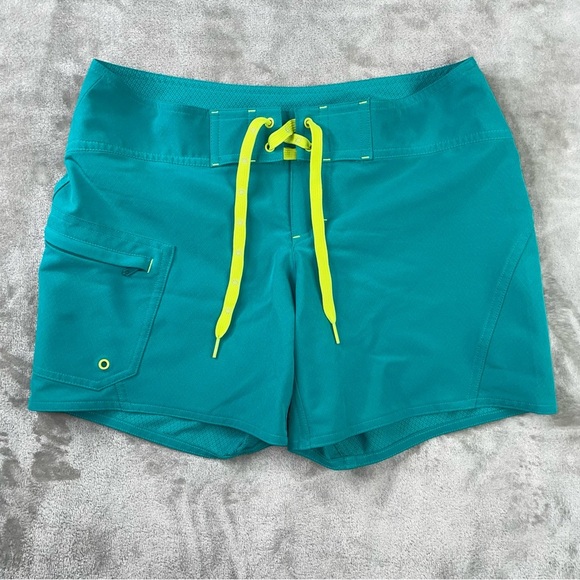 Athleta Turquoise and Magenta Board Shorts Size 2 - Picture 2 of 10